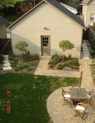 Backyard and Garage