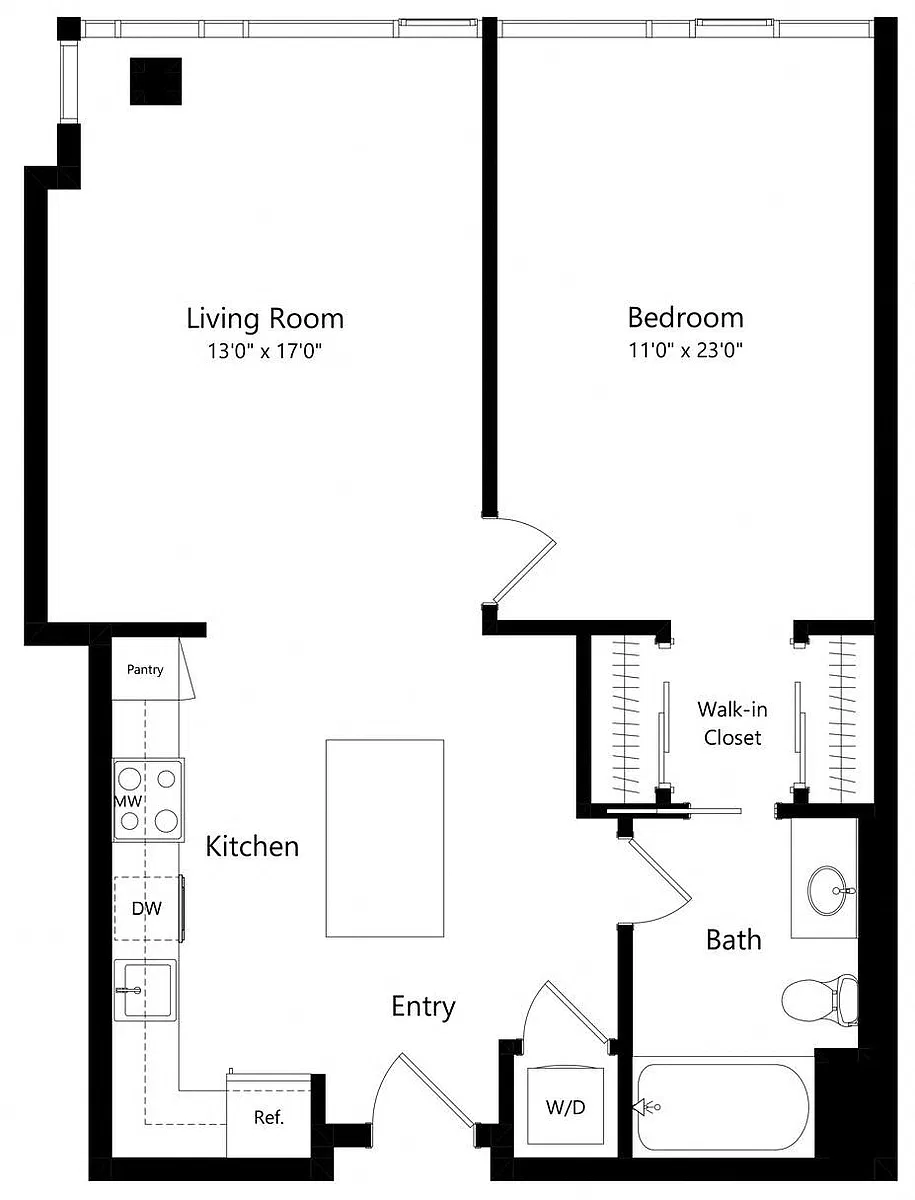Floor plan 1B-2