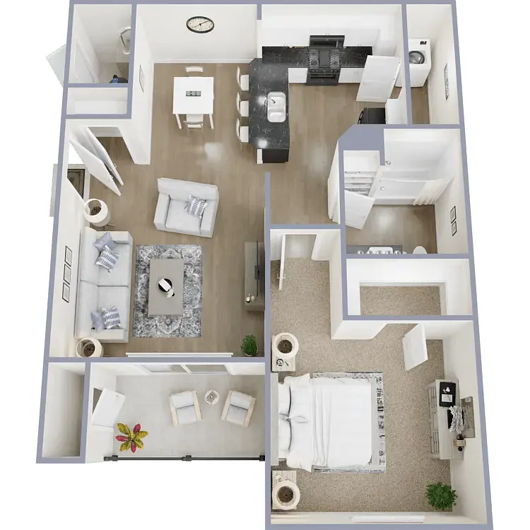 Floor plan 1BD/1Bth Large