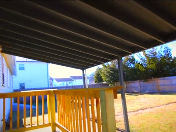 Large backyard