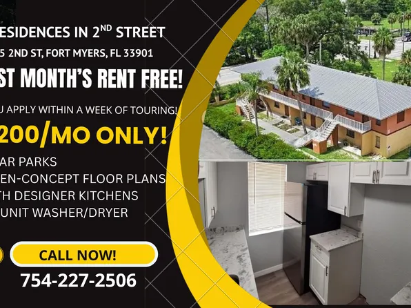 Residence at Second Street, 2575 2nd St #2B-1Ba-750Sqft, Fort Myers, FL 33901