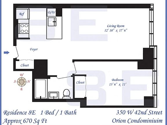 2nd image of 350 W 42nd St APT 8E