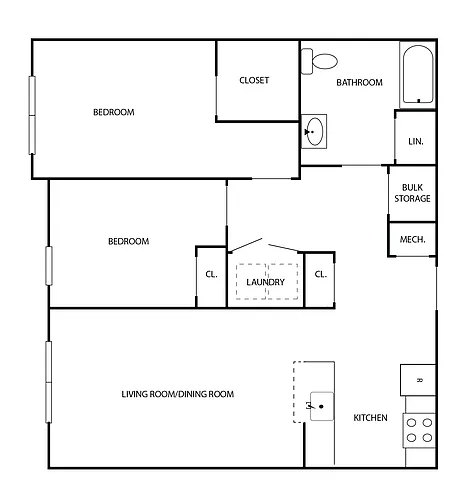 Floor plan 2 Bedroom