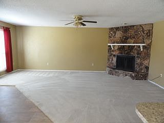 Large Open Living Room with Corner Fireplace