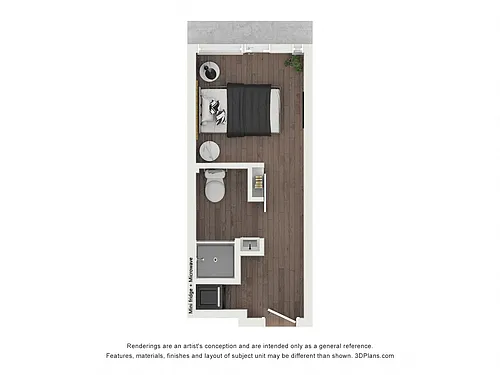 Floor plan Belmont Sleeping Room