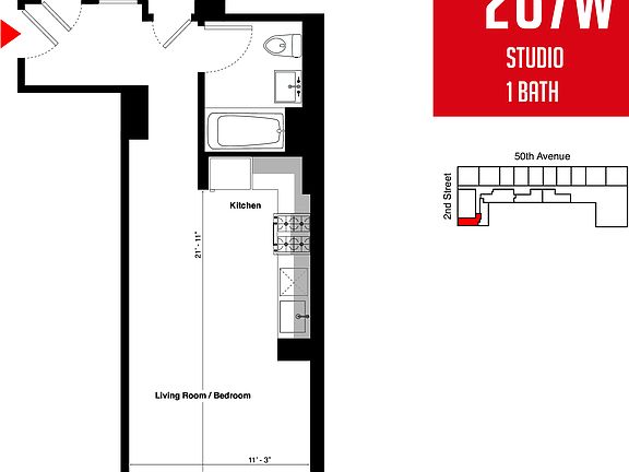 2nd image of 214 50th Ave APT 207W