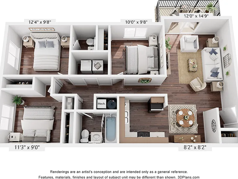 3 bedroom 3 bedroom