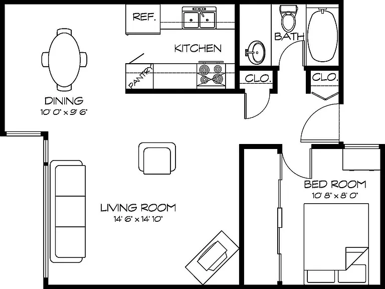1 Bedroom 1 Bedroom