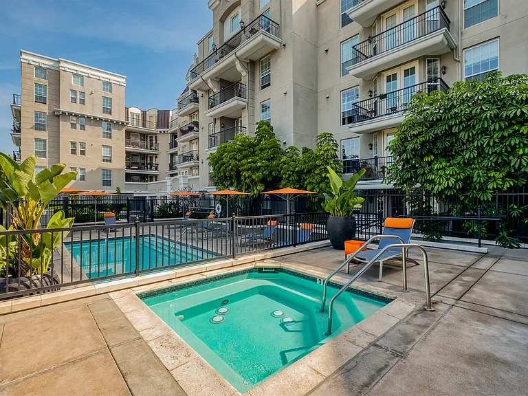 Check out our hot tub next to the pool
