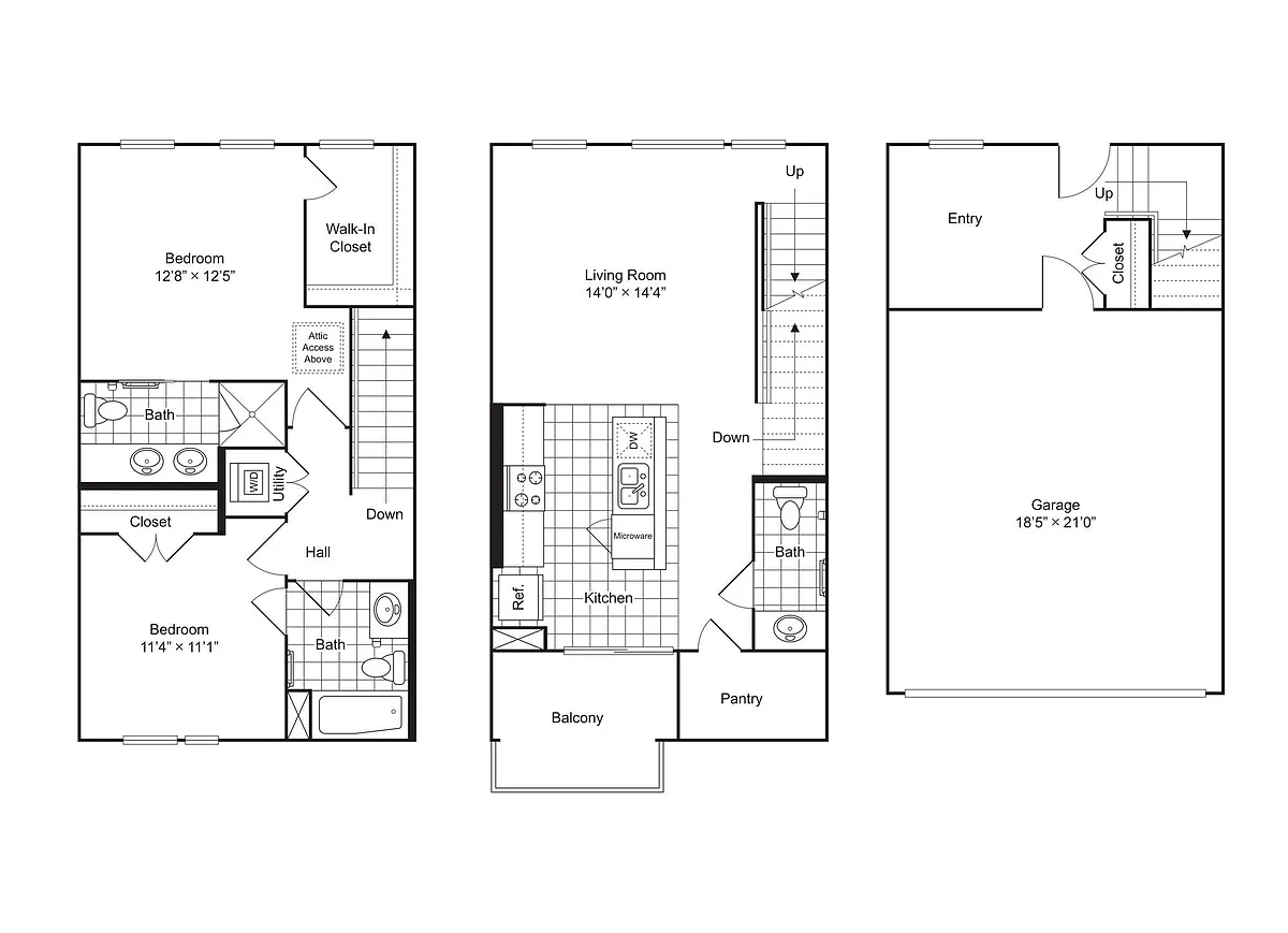 Floor plan One Cabell Park: B3.1