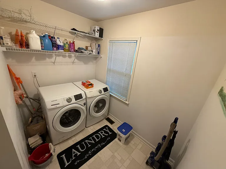 Laundry room with washer + dryer