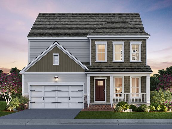Continental Exterior Rendering - Elevation 4 at Potomac Shores