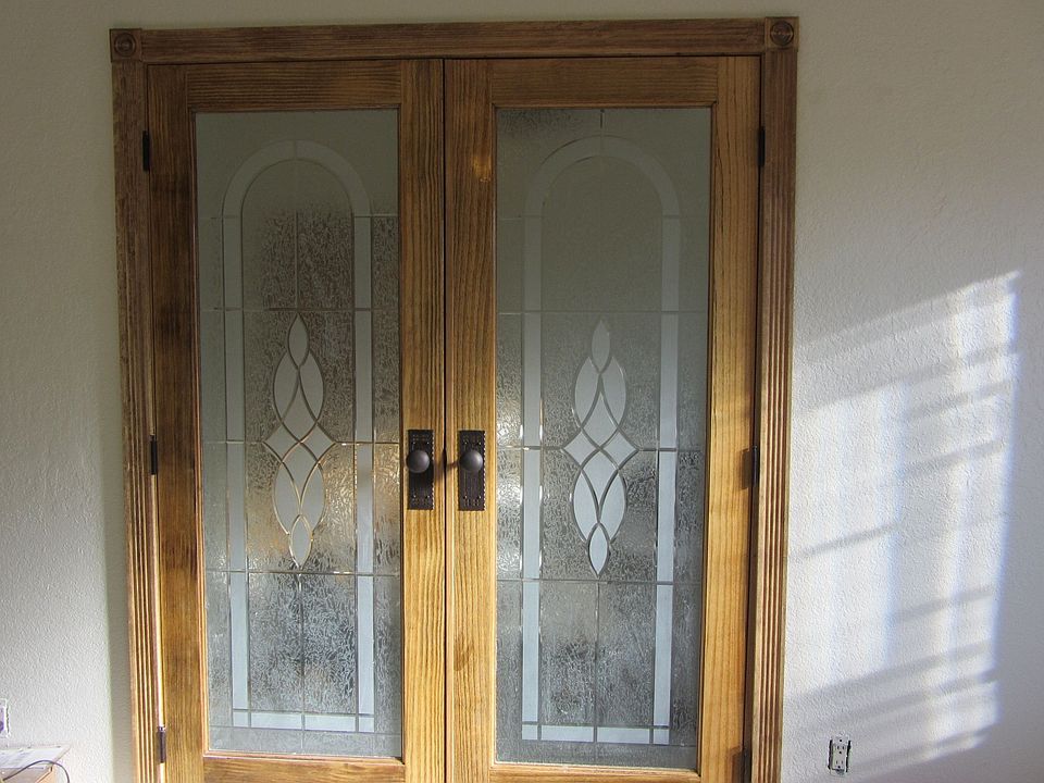 new double doors to den