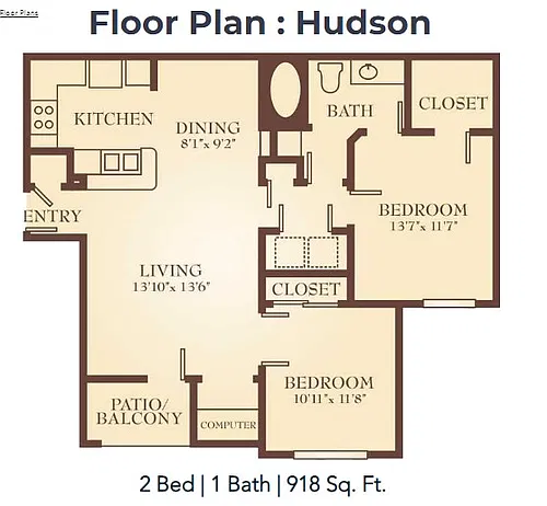 Floor plan Hudson