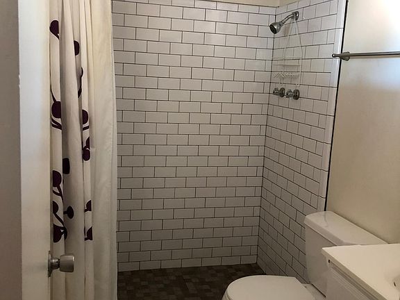 Master bath with updated shower