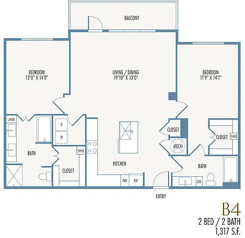 Floor plan B4