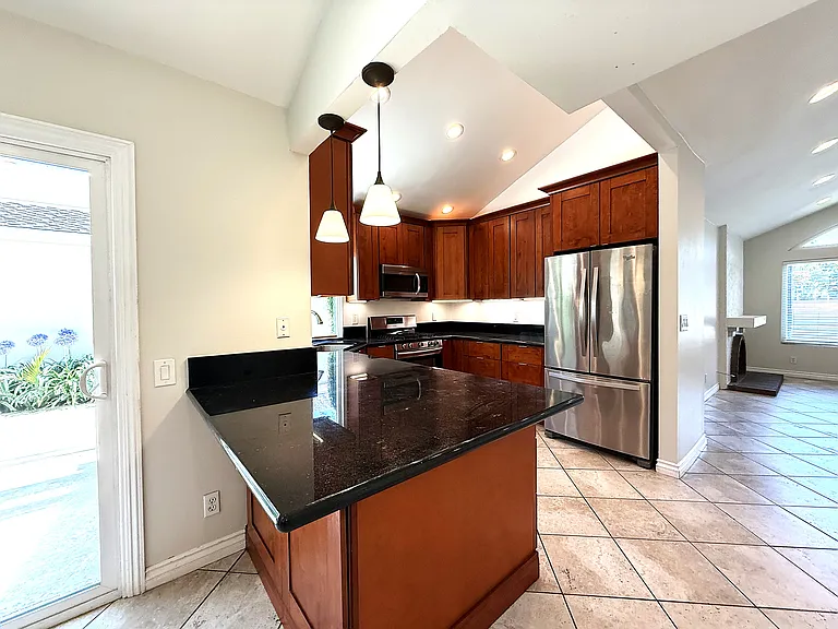 Kitchen viewed from family room.