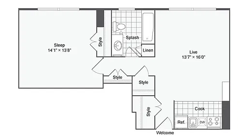 Floor plan The Berlin