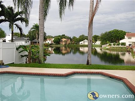 Pool overlooking water