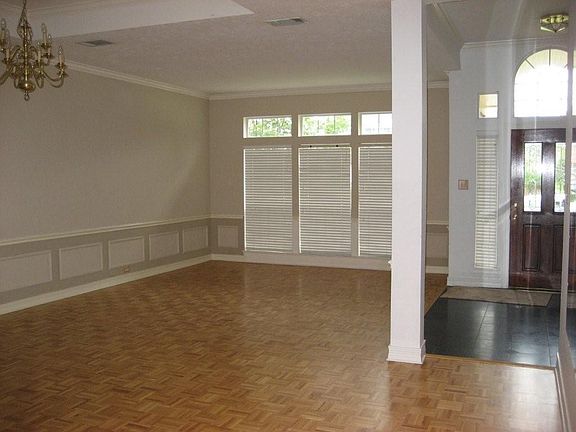 Living area with entry door