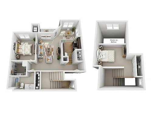 Floor plan Atrium Shores Loft (A1EL)