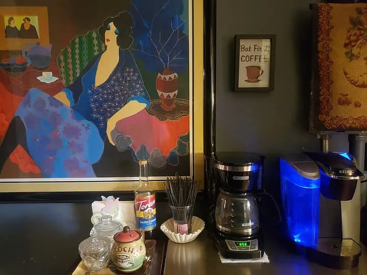 Complimentary coffee and tea