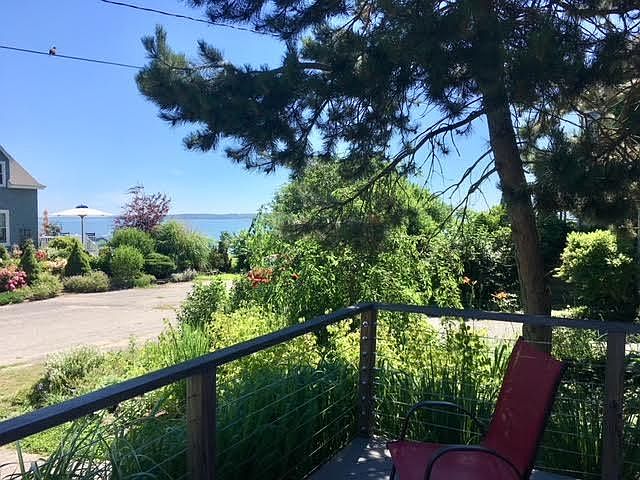 Water views from deck and living room.