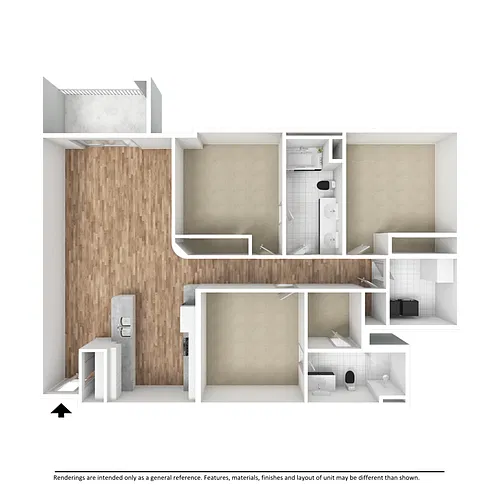 Floor plan 3 Bed