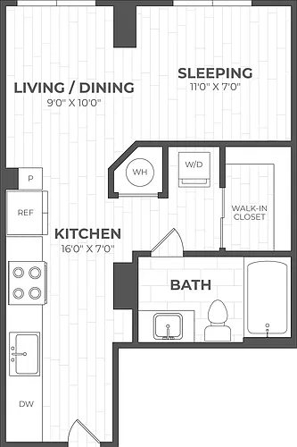 Floor plan Studio-EA
