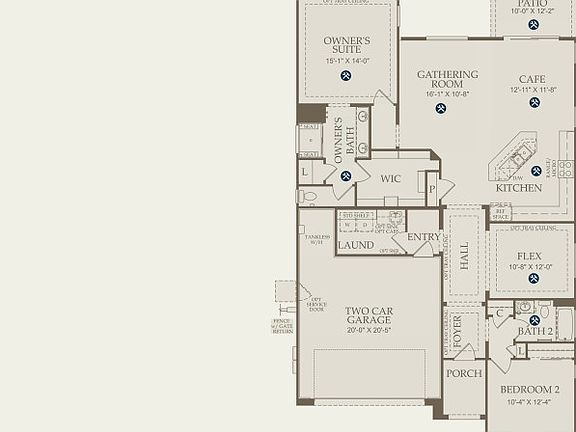 Silver Creek Floor Plan, Quick Move-in Home, Floor 1