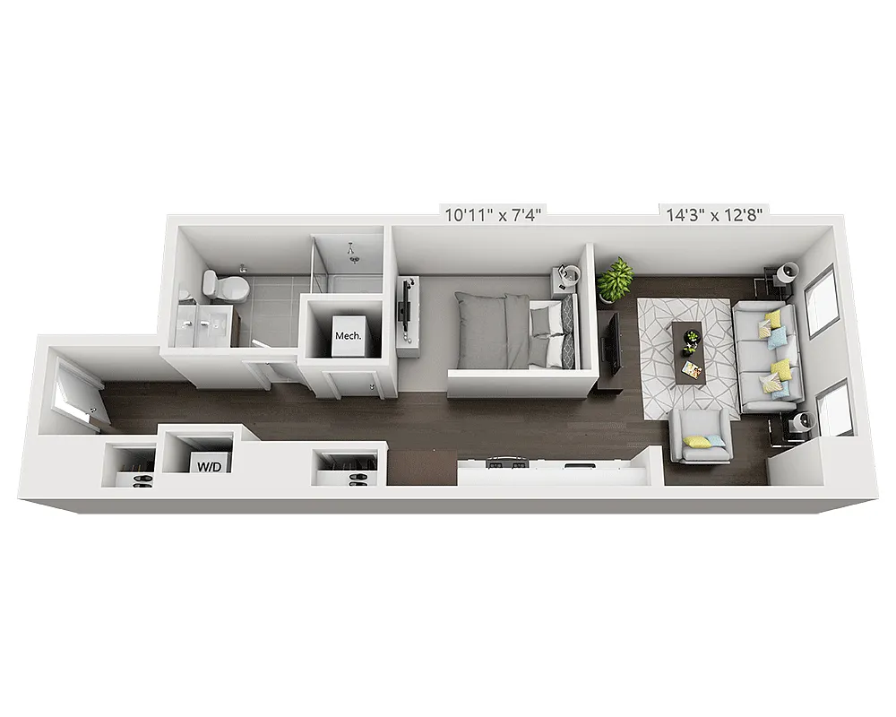 Floor plan E1A