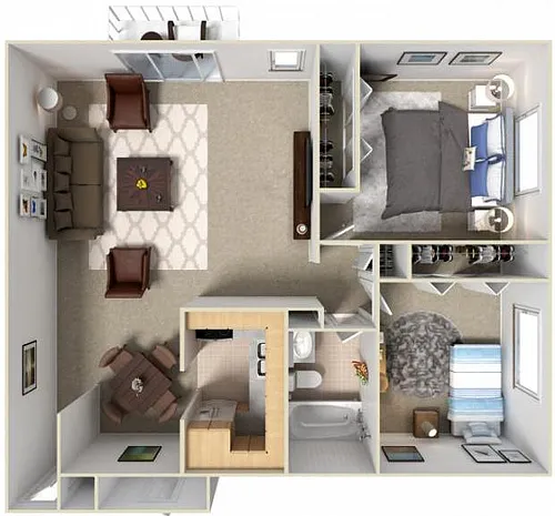 Floor plan Two-Bedroom Suite
