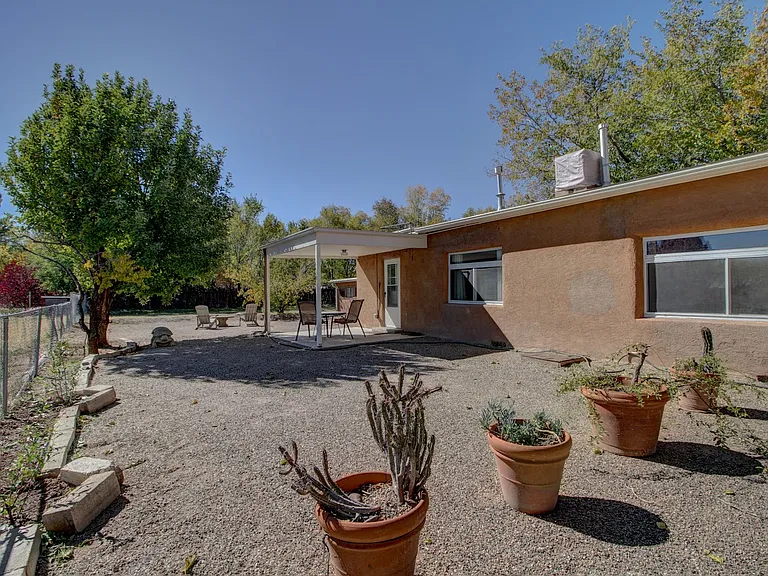 East side of home