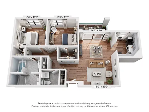 Floor plan B1