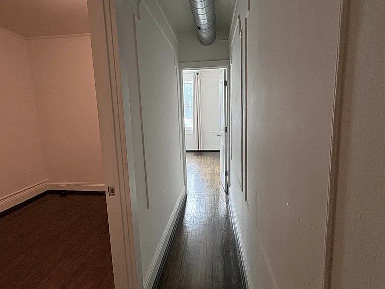 Front Hallway with Bedroom 2 (l) and Bedroom 1 (c)