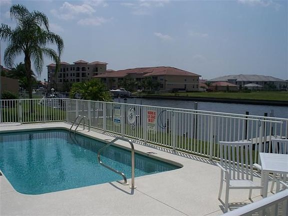 Pool overlooks canal