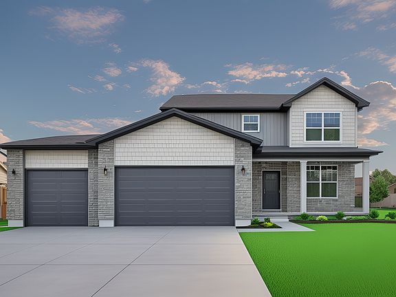 The Bayview with a 3 Car Garage