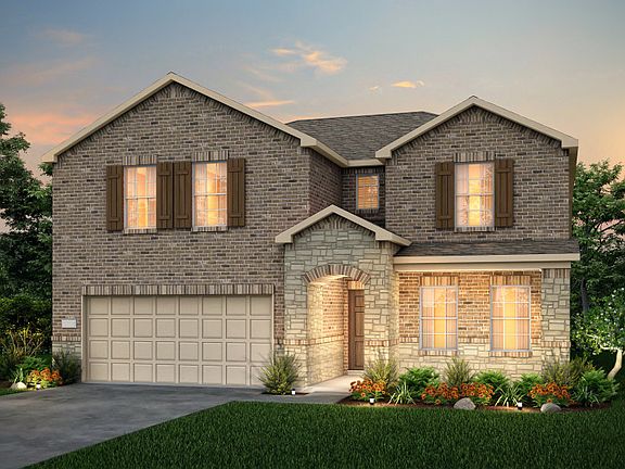 The Stockdale, a two-story home with 2-car garage, shown with Home Exterior LS201