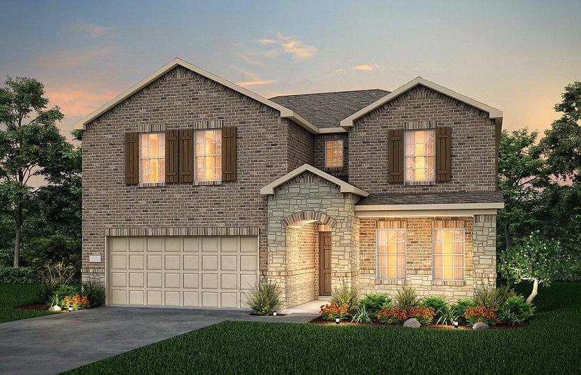 The Stockdale, a two-story home with 2-car garage, shown with Home Exterior LS201