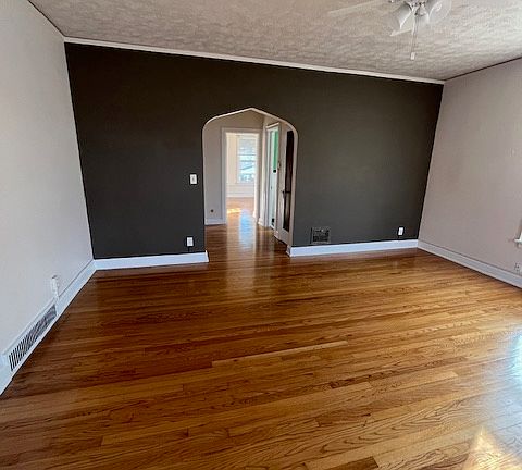 Living room. Very large and beautiful hardwood floors.