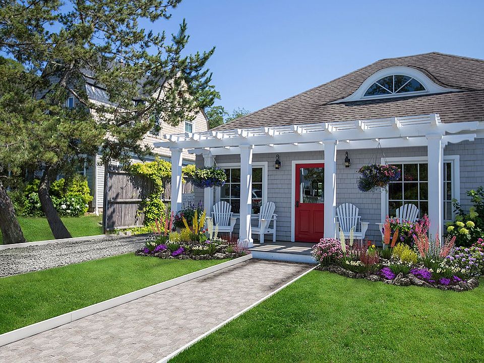 Virtual Cottage Concept Plan with Landscape Staging