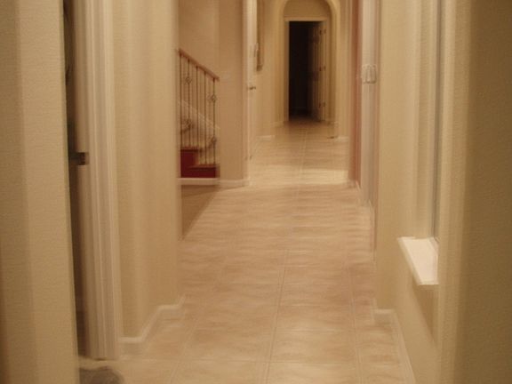 long tile entry way