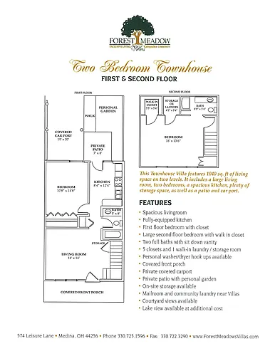 Floor plan Townhome