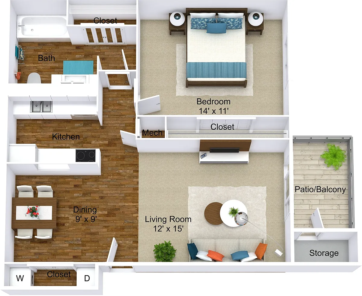 Floor plan The Redwood - Premium