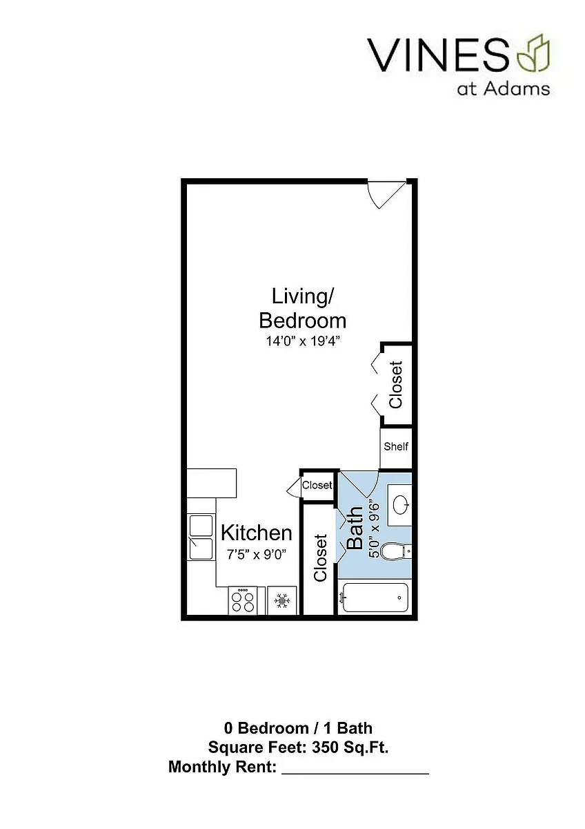 Floor plan Studio