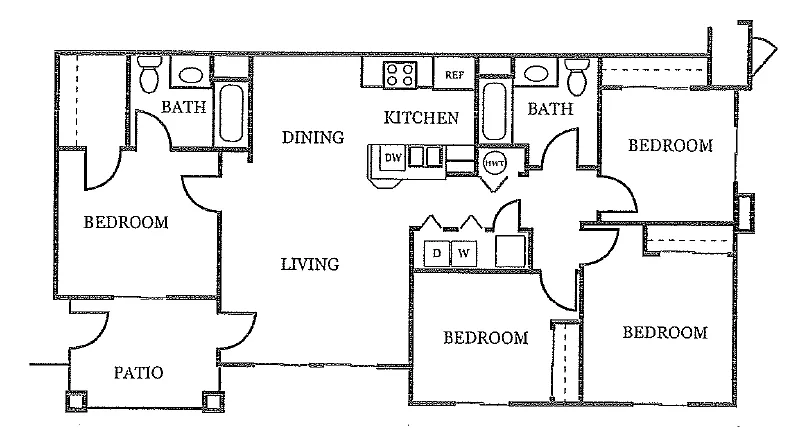 Floor plan 4X2