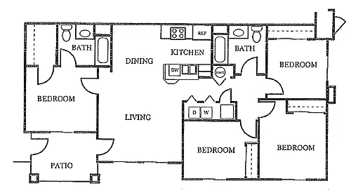 Floor plan 4X2