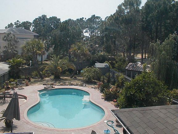 Back yard view from bedroom