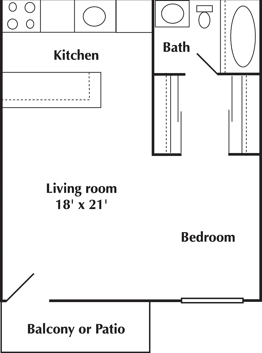 Floor plan Studio