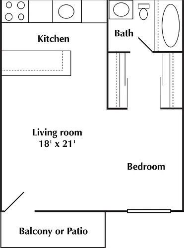 Floor plan Studio